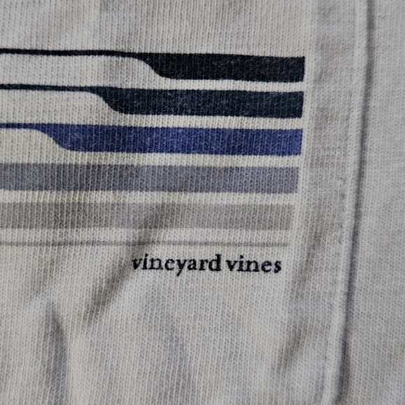 Vineyard Vines Light Blue T-Shirt with Pocket. Size XXS - Picture 3 of 6